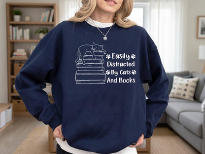 Easily Distracted By Cats Sweater V7