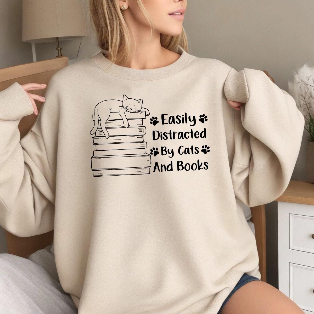 Easily Distracted By Cats Sweater V7