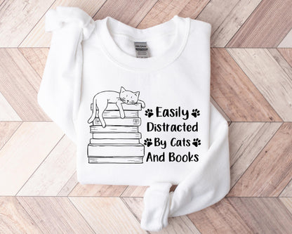 Easily Distracted By Cats Sweater V7