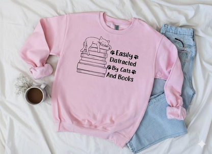 Easily Distracted By Cats Sweater V7