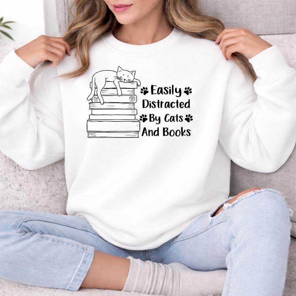 Easily Distracted By Cats Sweater V7