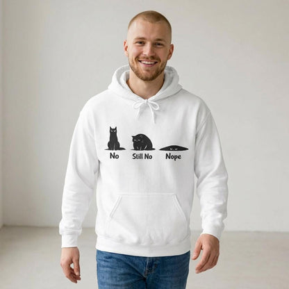 No Still No Nope Cat Hoodie