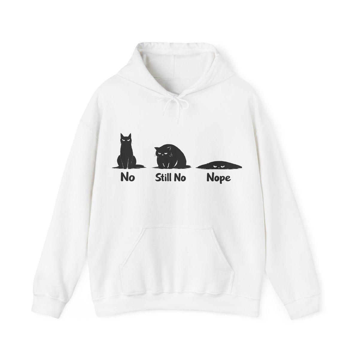 No Still No Nope Cat Hoodie