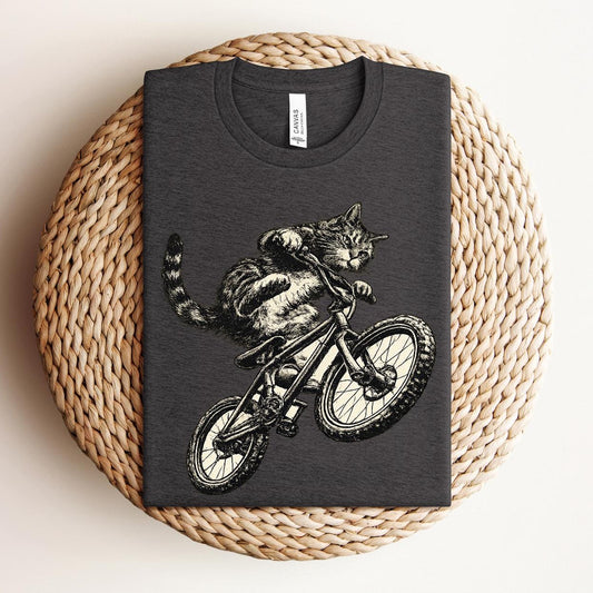 Cat Riding Bicycle Shirt
