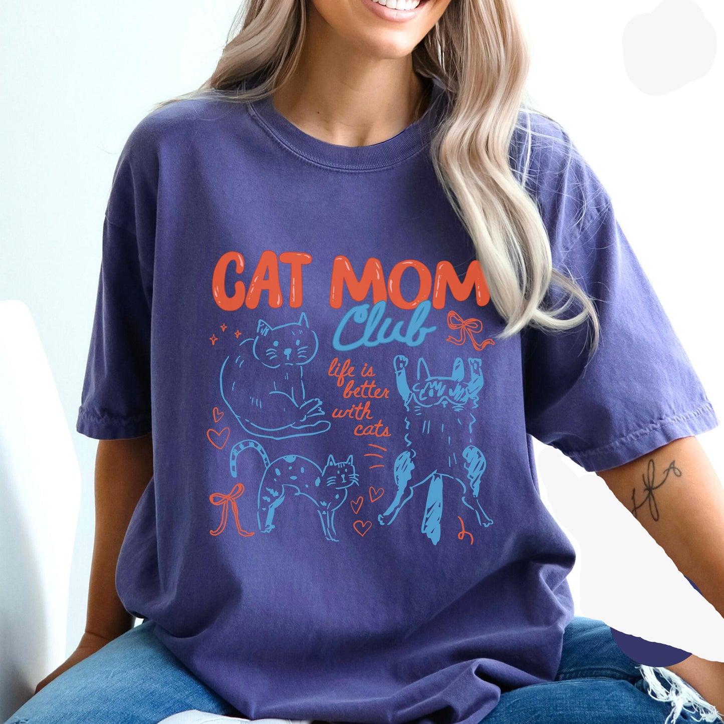 Our Cat Mom Club Tee V2
