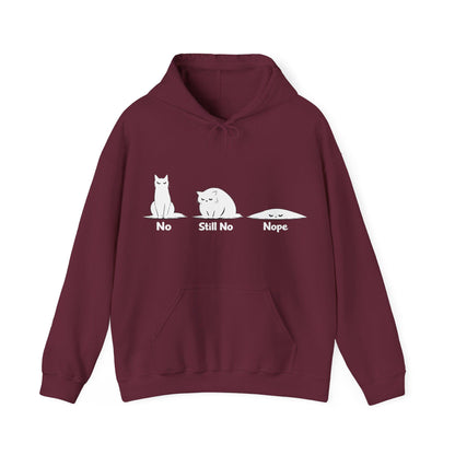 No Still No Nope Cat Hoodie