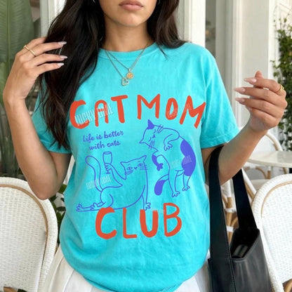 Cat Mom Club Shirt V4