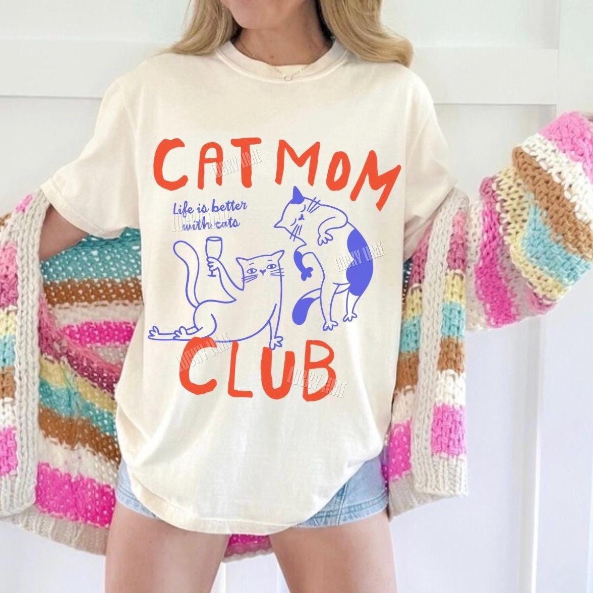 Cat Mom Club Shirt V4