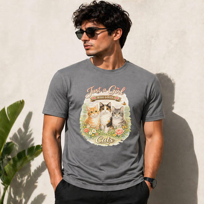 Just A Girl Who Loves Cats Tee V7