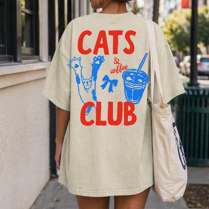 Cats & Coffee Summer T-Shirt