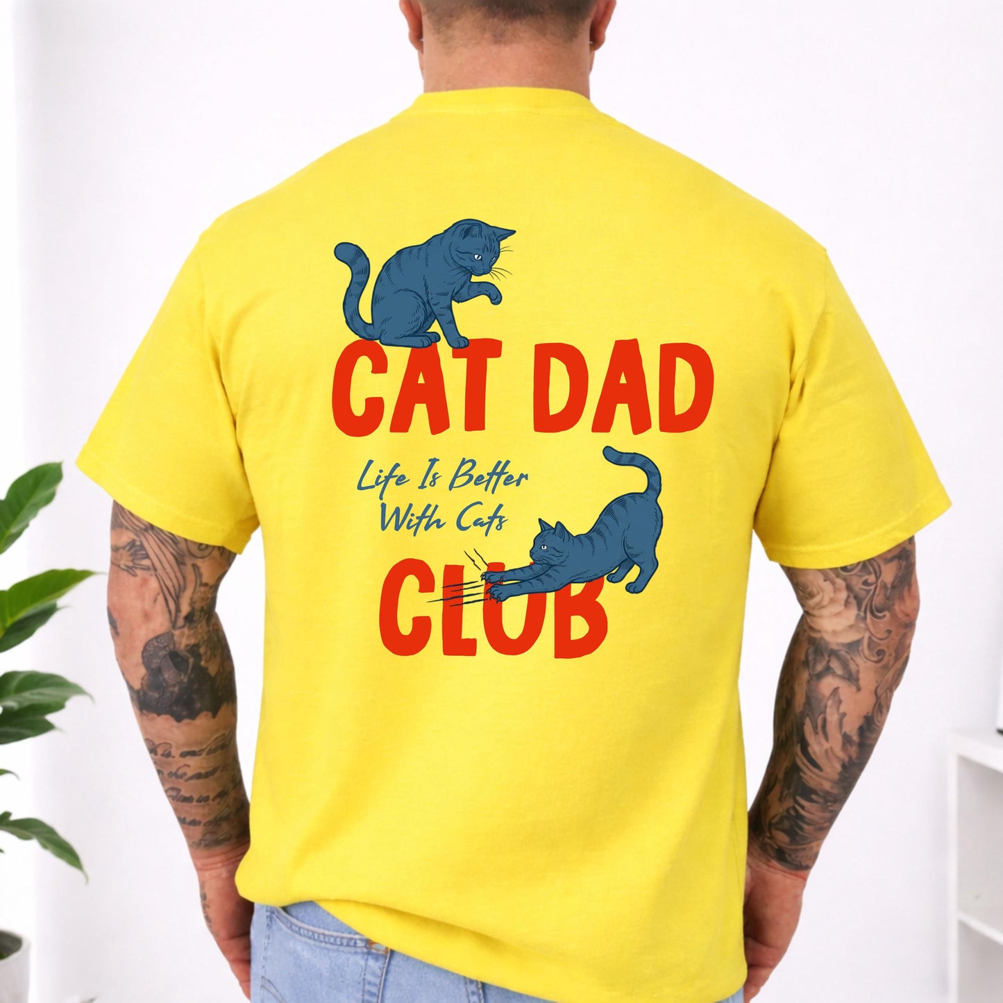Cat Dad Club T-Shirt 6