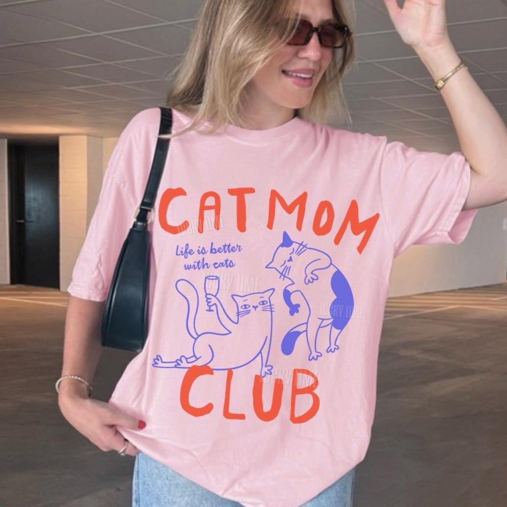 Cat Mom Club Shirt V4