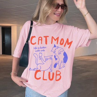 Cat Mom Club Shirt V4