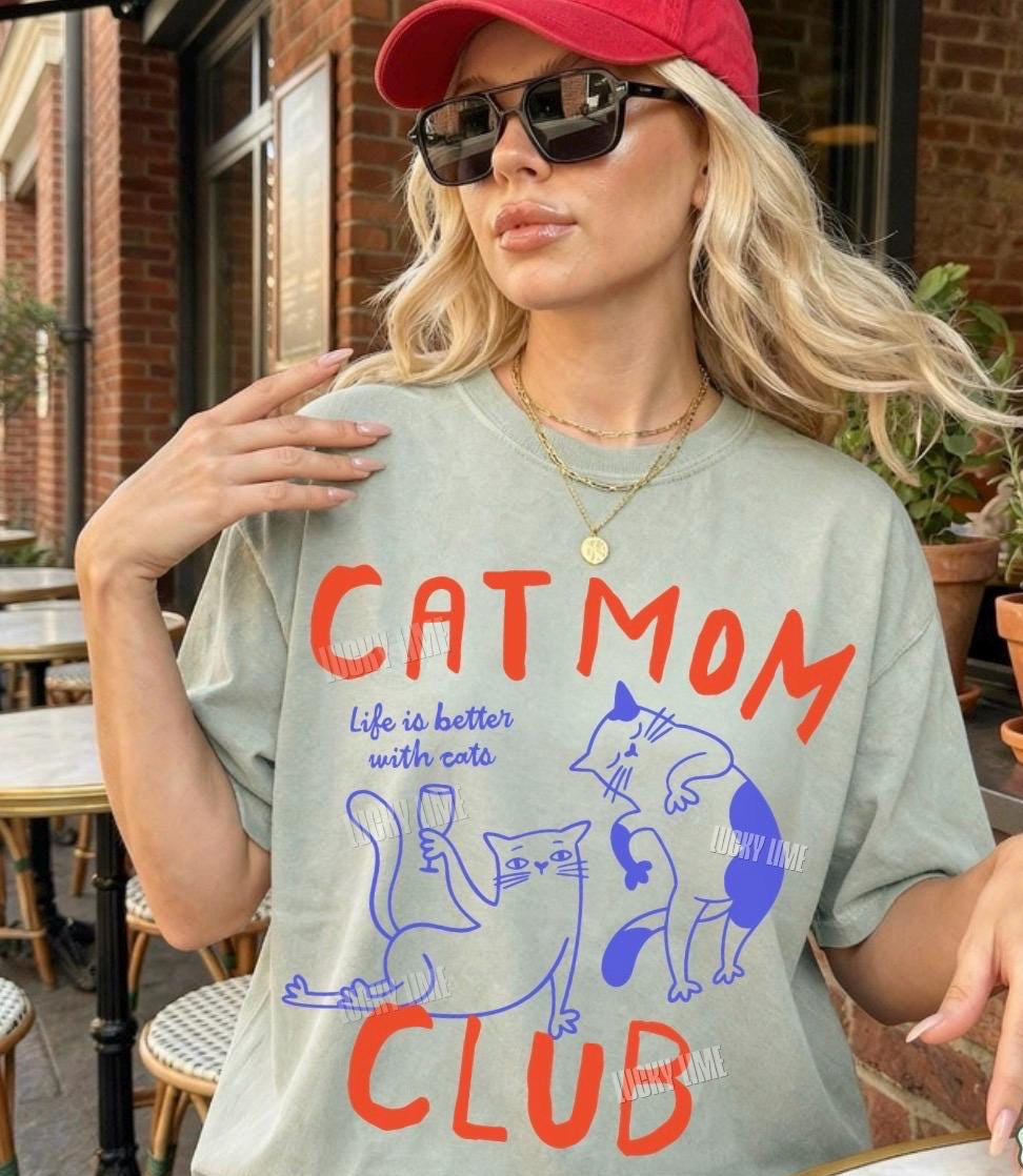 Cat Mom Club Shirt V4