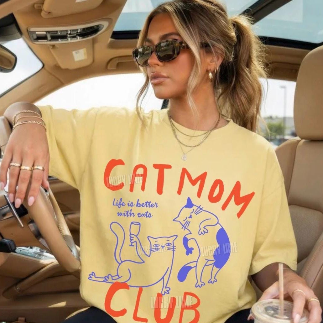 Cat Mom Club Shirt V4