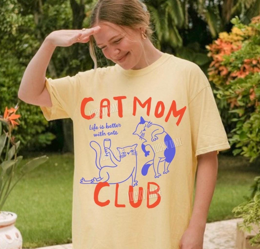 Cat Mom Club Shirt V4