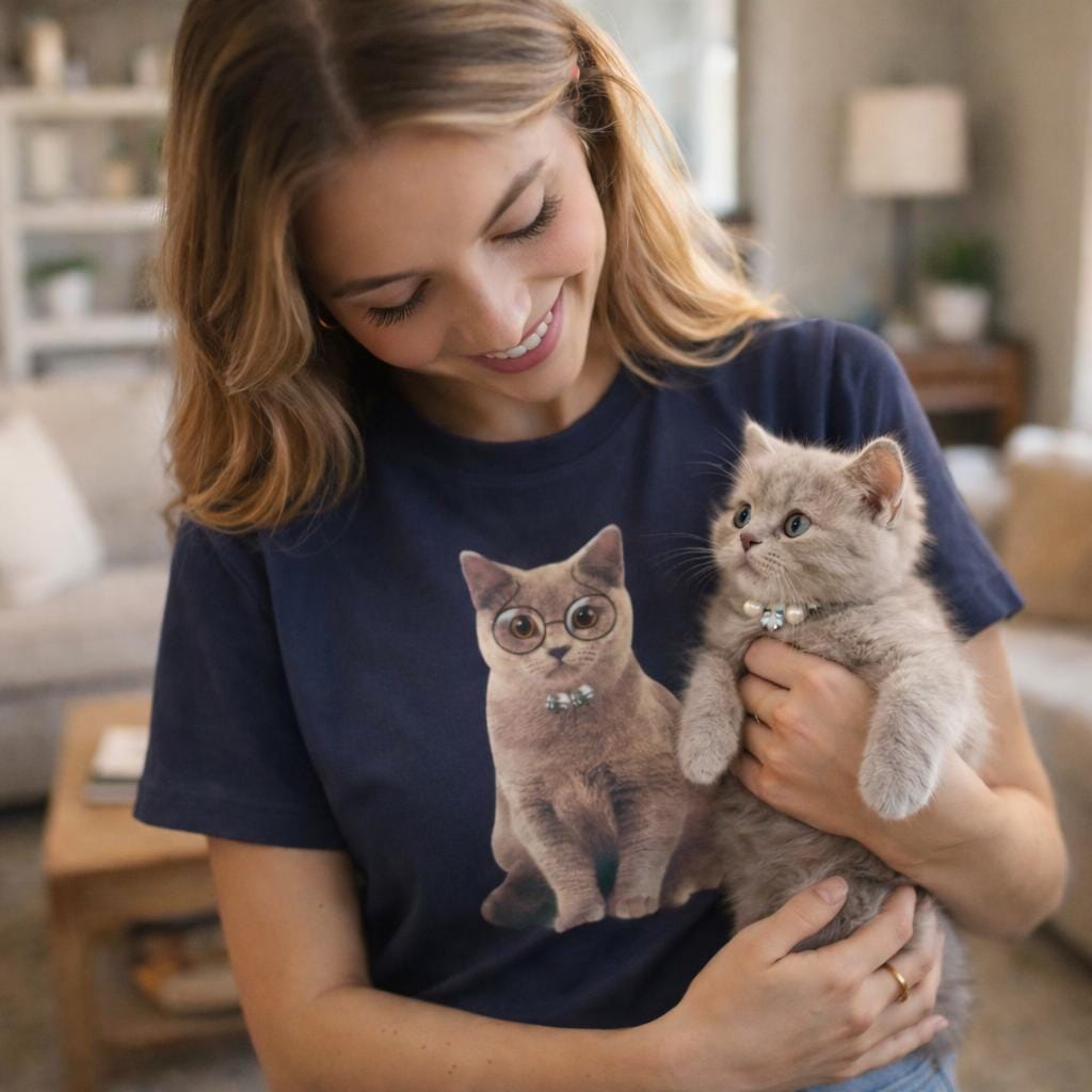 British Shorthair Cat T-Shirt