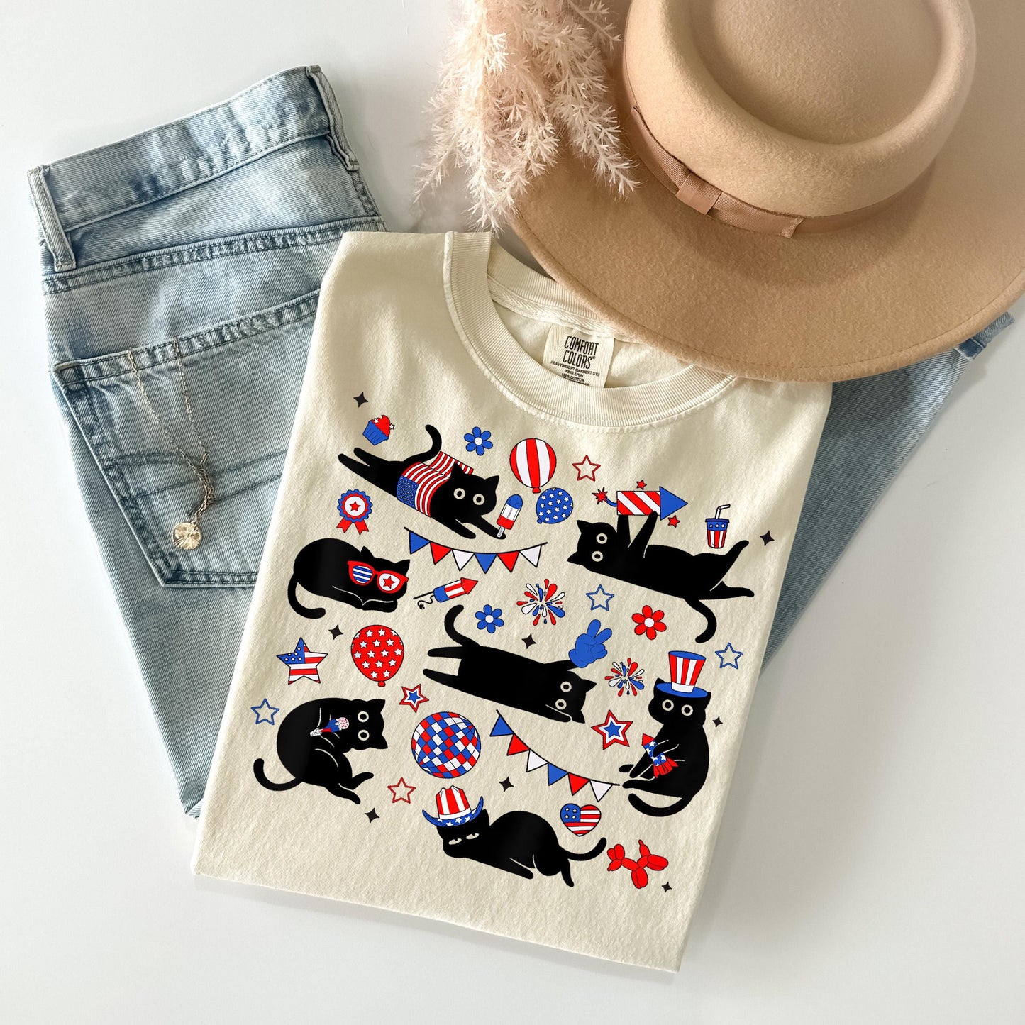 4th of July Cat Shirt