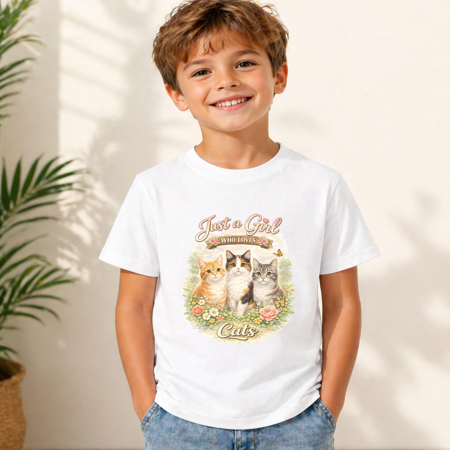 Just A Girl Who Loves Cats Tee V7