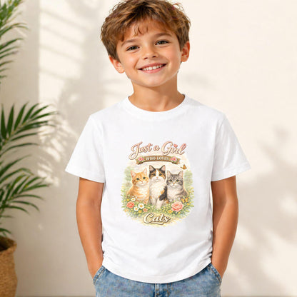 Just A Girl Who Loves Cats Tee V7