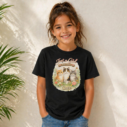 Just A Girl Who Loves Cats Tee V7