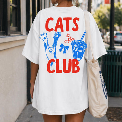 Cats & Coffee Summer T-Shirt