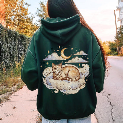 Cat Moon Stars Hoodie