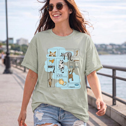 Comic Panel Cat Shirt