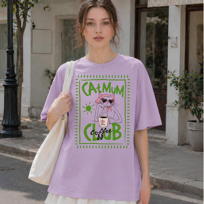 Cat Mum Coffee Club T-Shirt