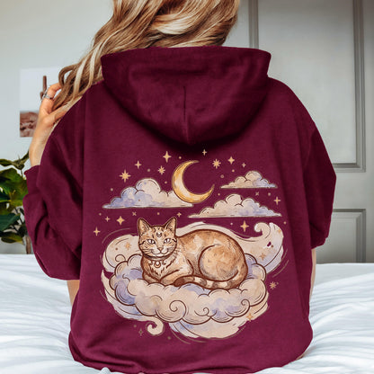 Cat Moon Stars Hoodie