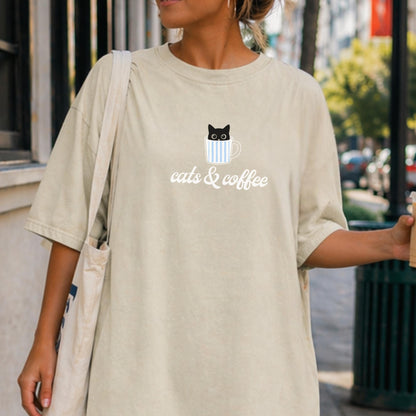 Cats And Coffee Shirt V1