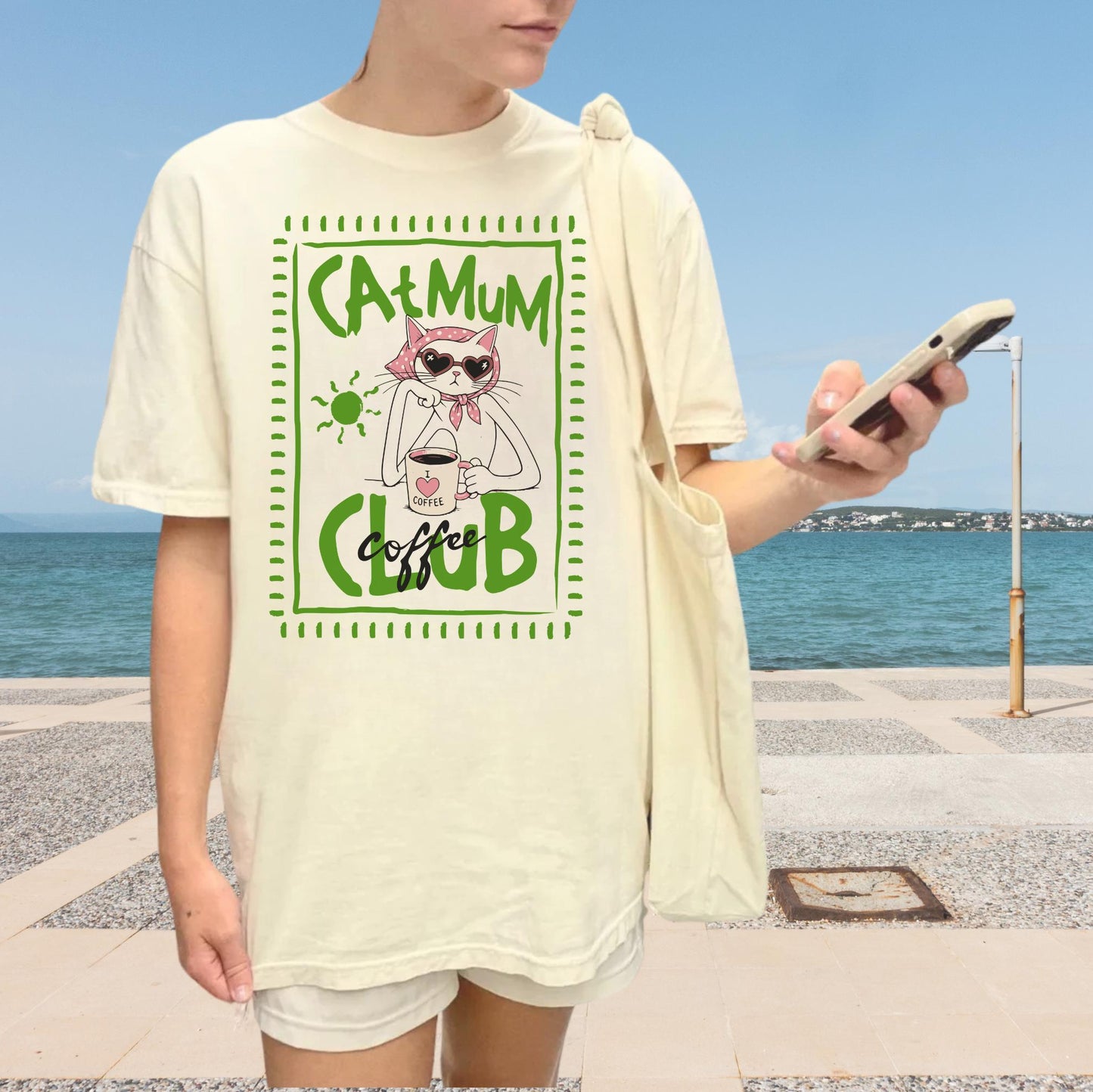 Cat Mum Coffee Club T-Shirt