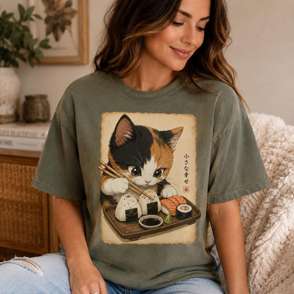 Calico Cat Sushi Shirt
