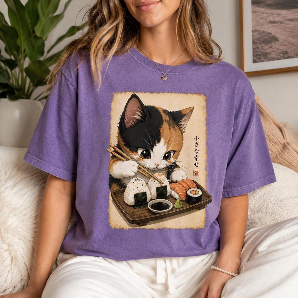 Calico Cat Sushi Shirt