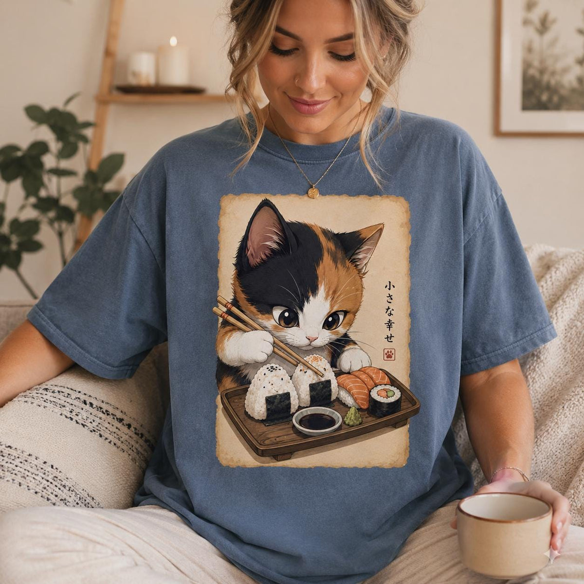 Calico Cat Sushi Shirt