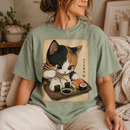 Calico Cat Sushi Shirt