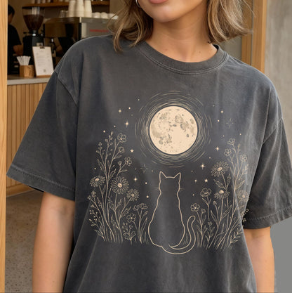 Minimalist Cat Lover T-Shirt