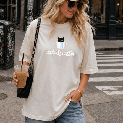 Cats And Coffee Shirt V1