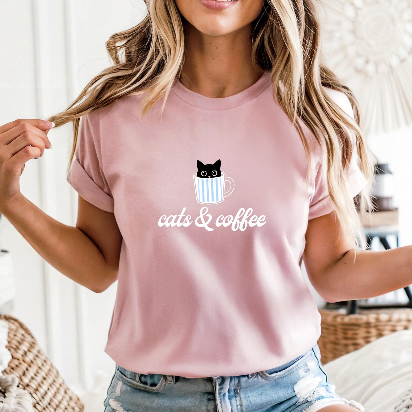 Cats And Coffee Shirt V1