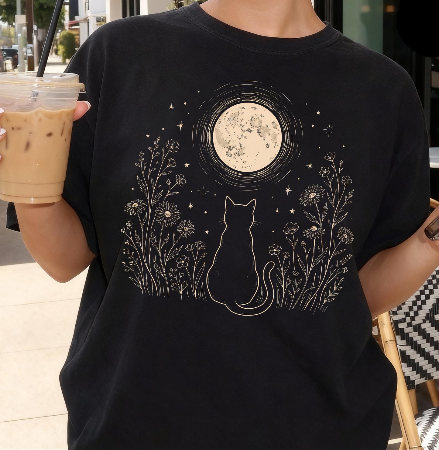 Minimalist Cat Lover T-Shirt