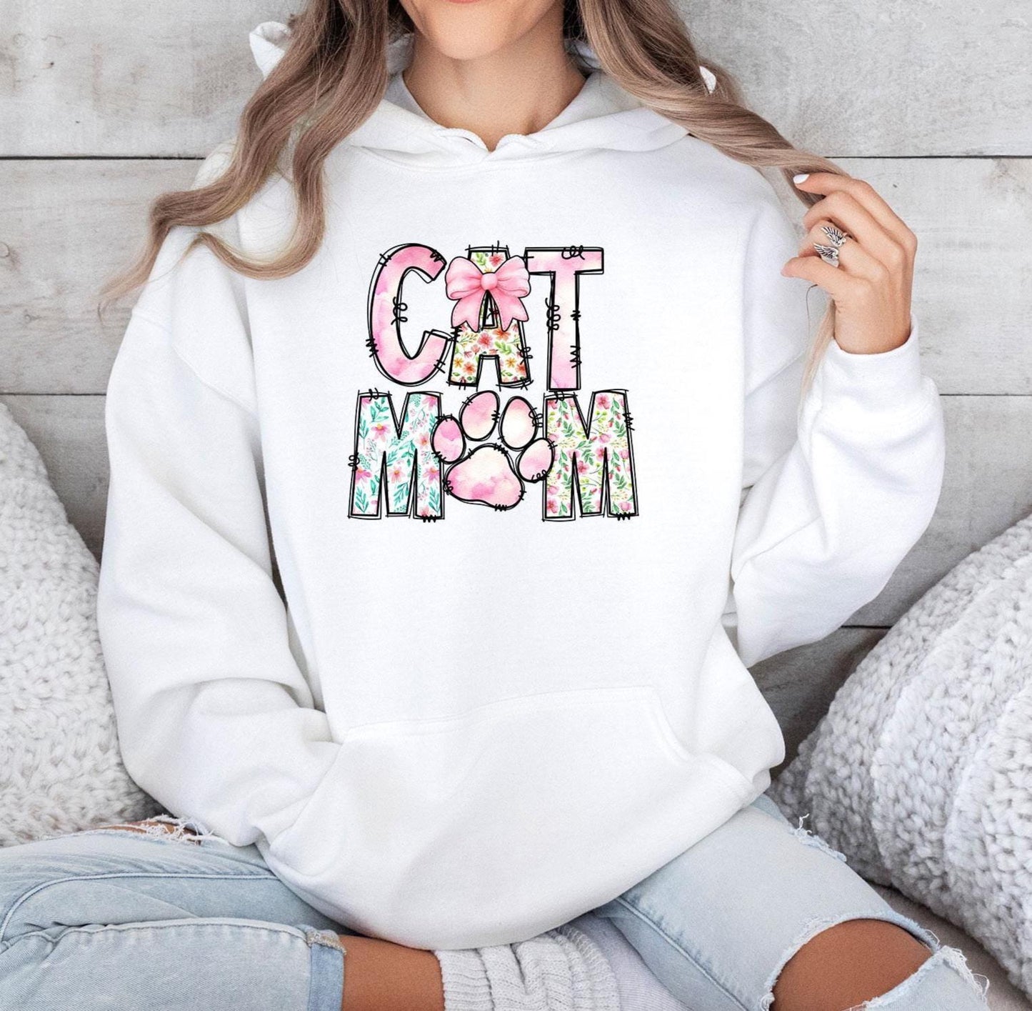 Cat Paw Print Hoodie V4