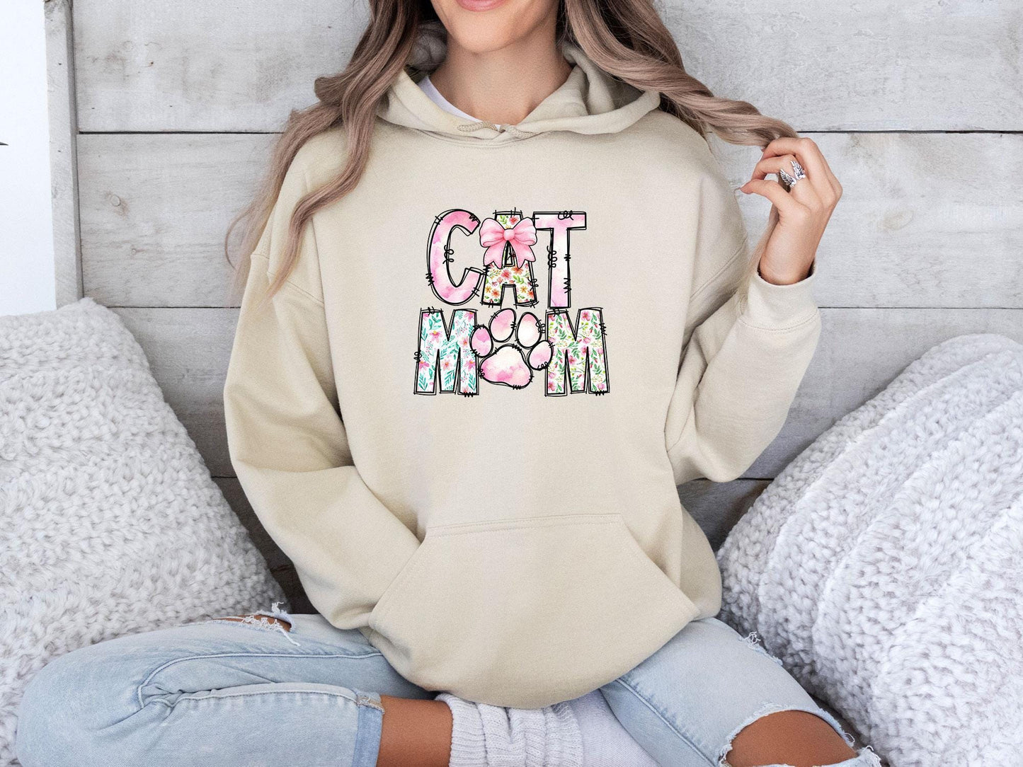 Cat Paw Print Hoodie V4