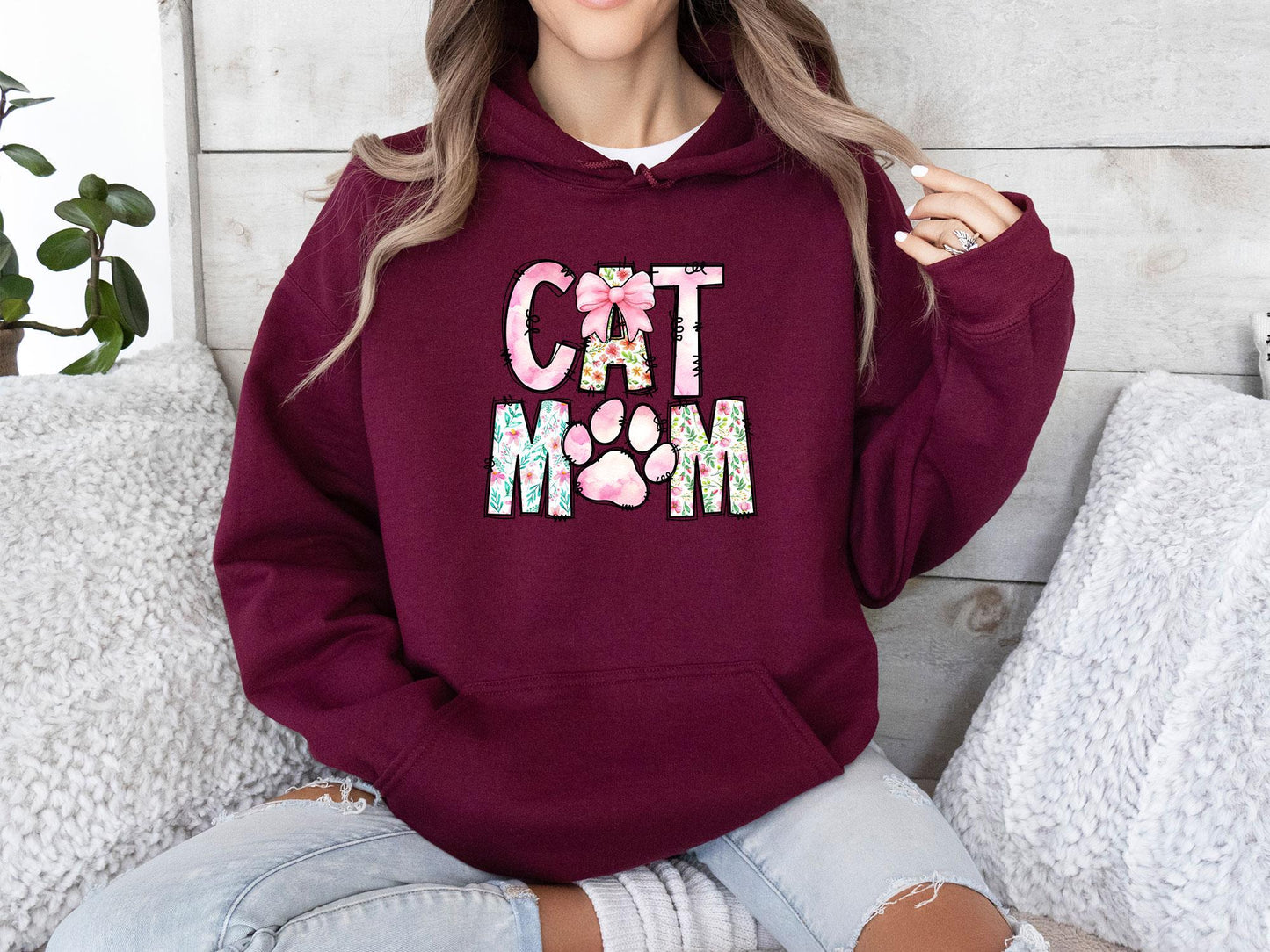 Cat Paw Print Hoodie V4