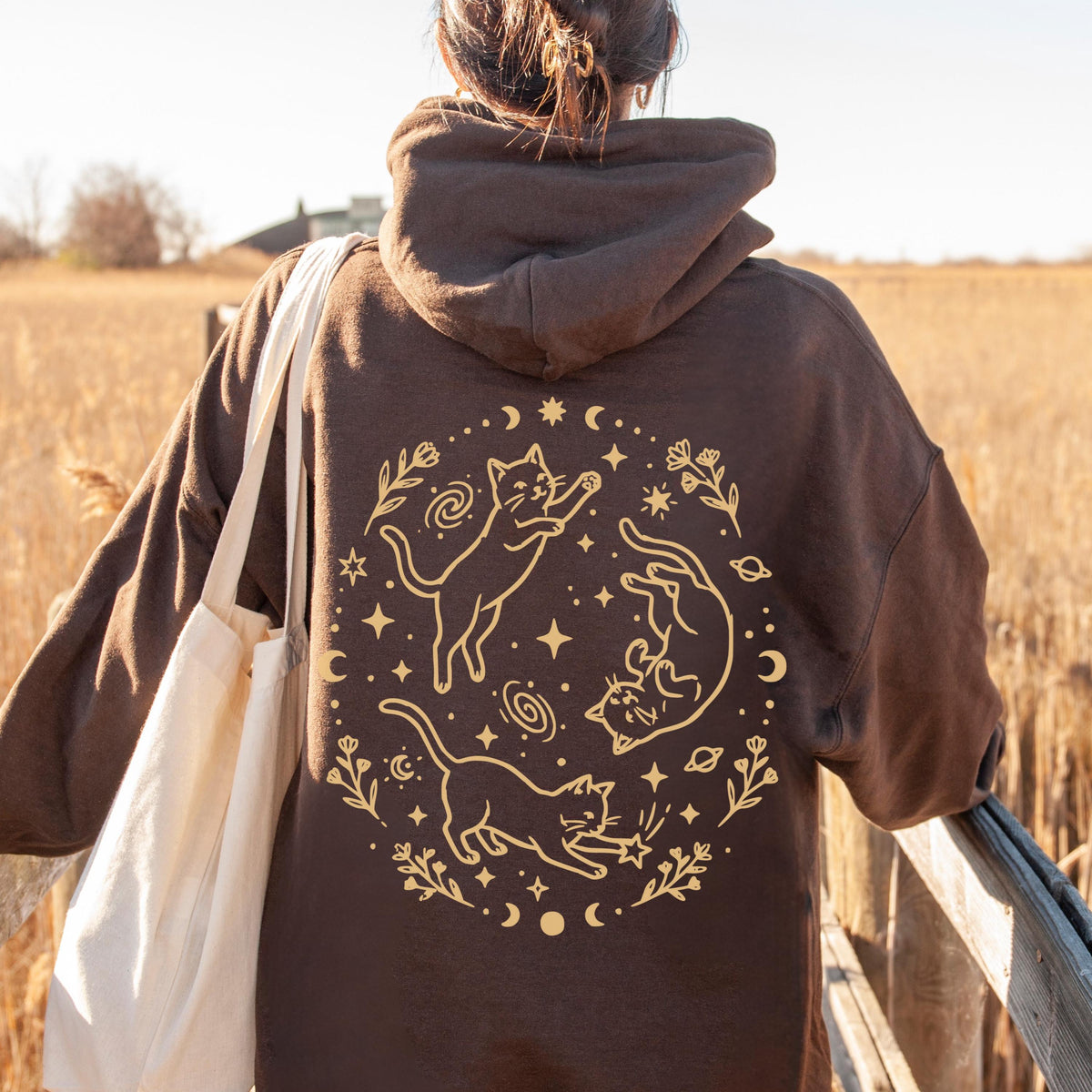Starlit Cat Trio Hoodie
