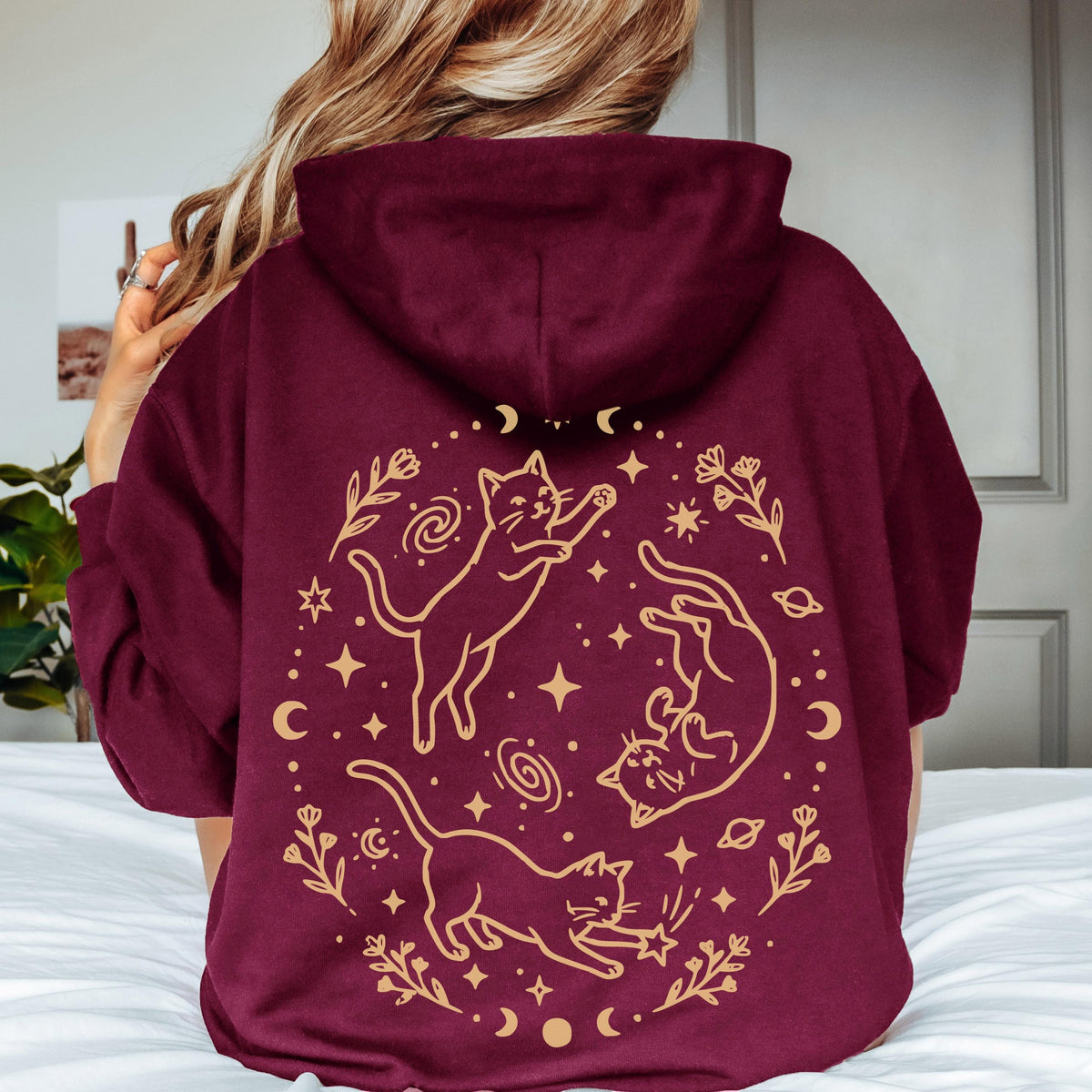 Starlit Cat Trio Hoodie