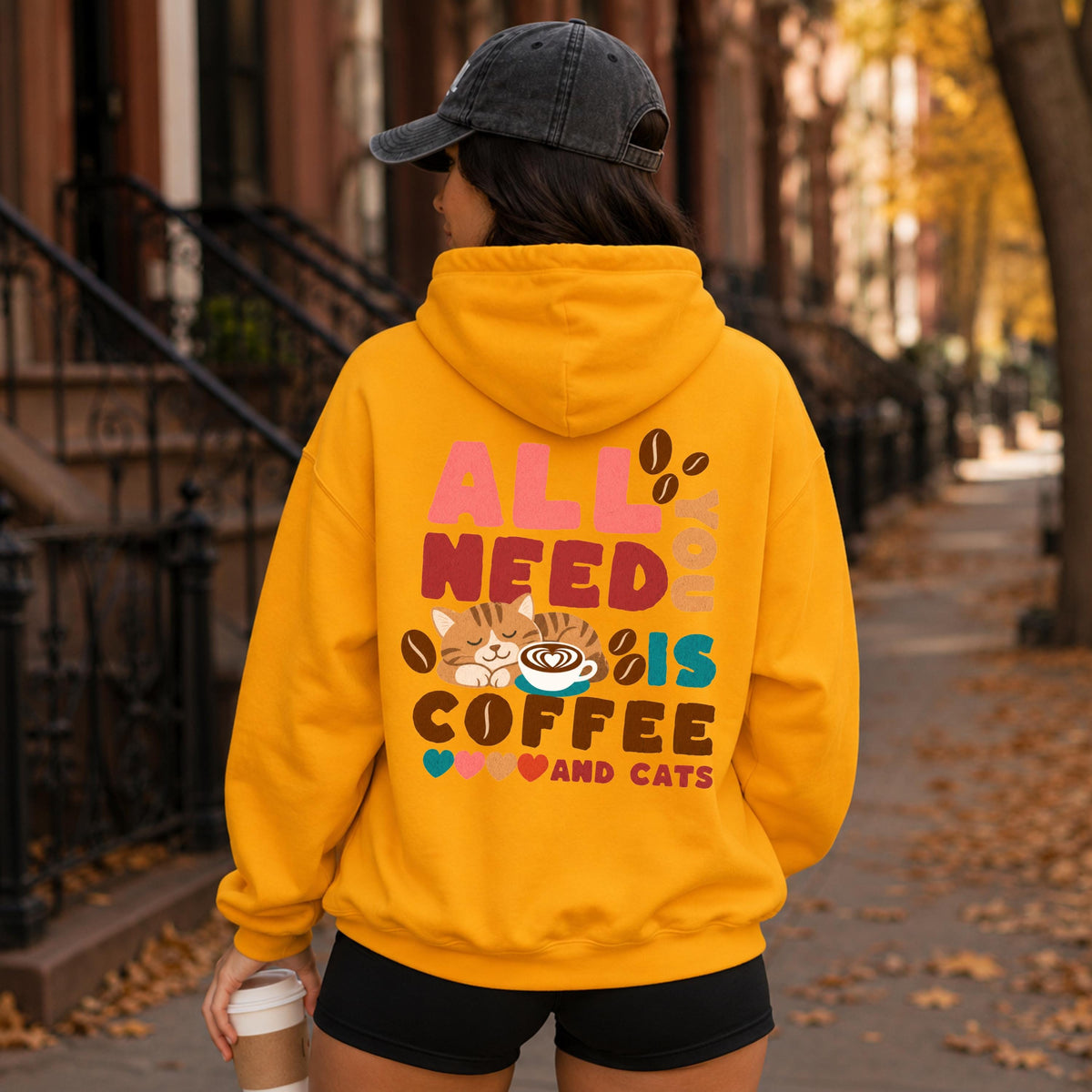 Cat Lover Coffee Hoodie