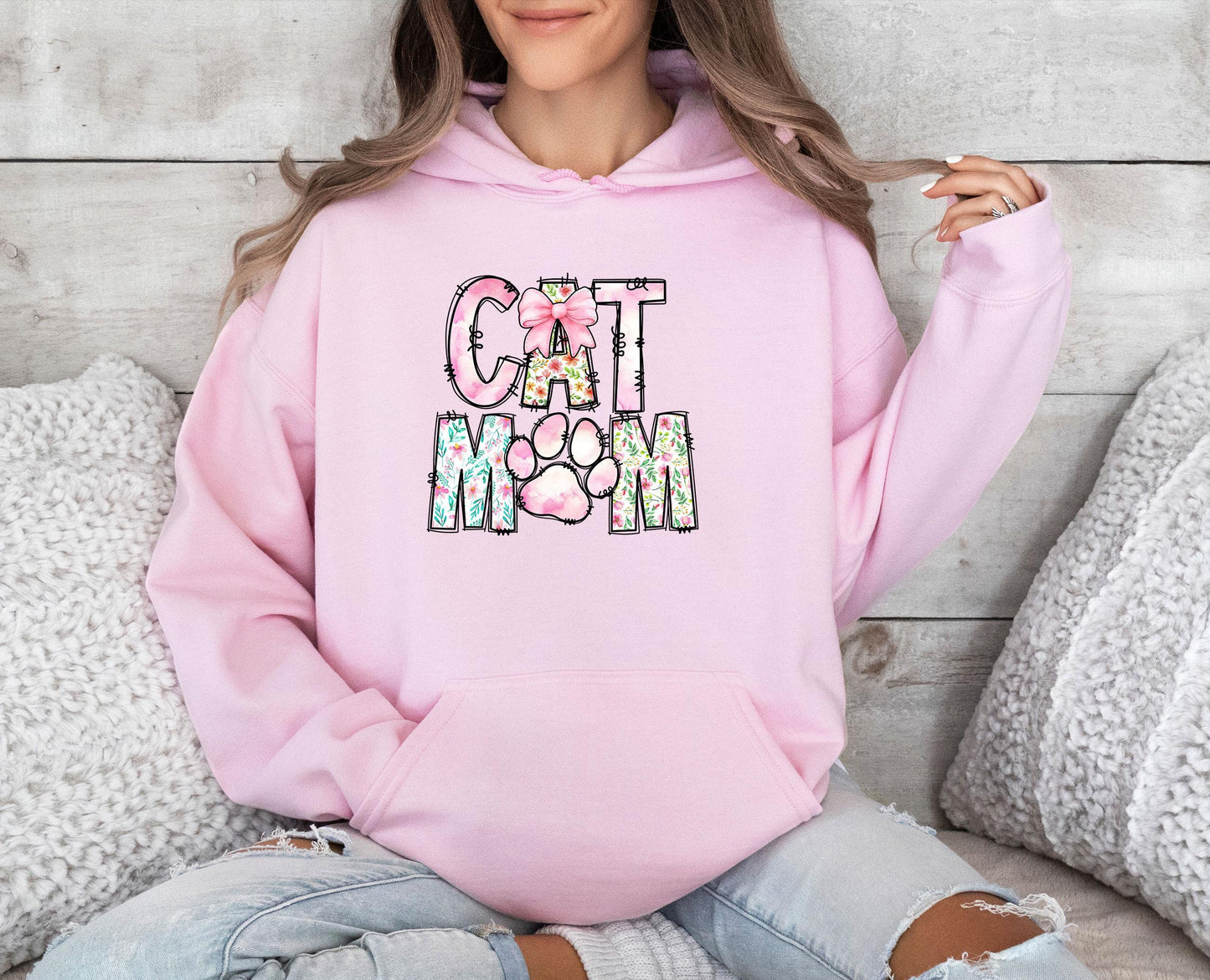 Cat Paw Print Hoodie V4