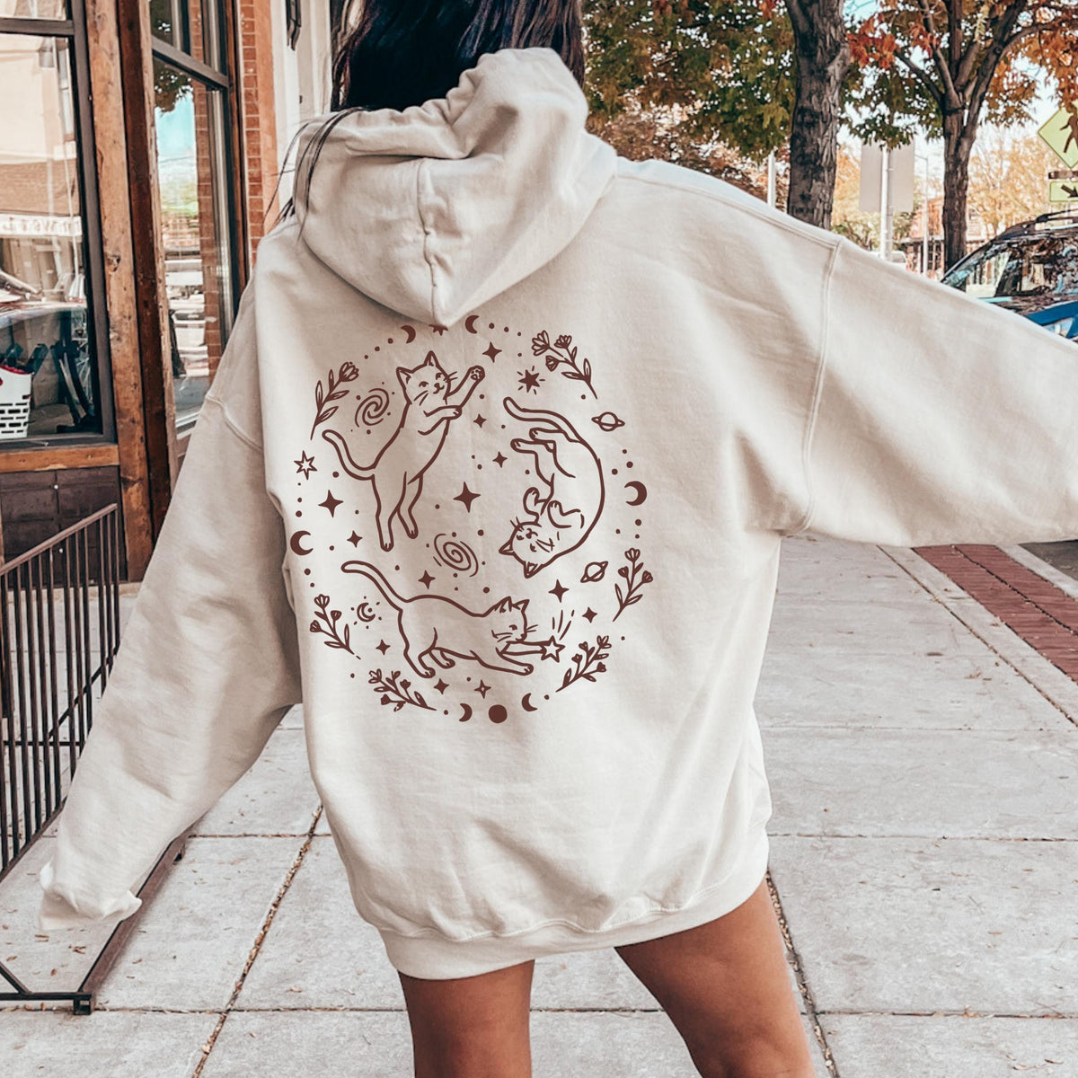 Starlit Cat Trio Hoodie