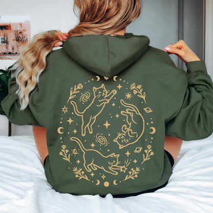 Starlit Cat Trio Hoodie