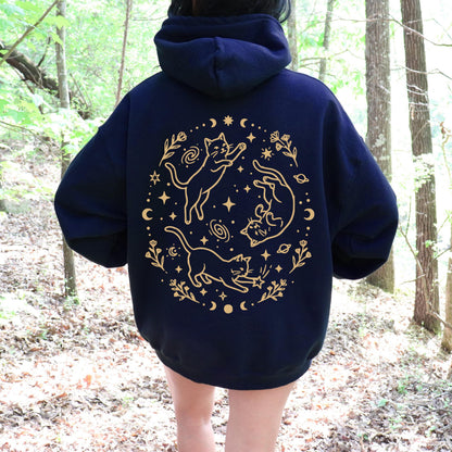 Starlit Cat Trio Hoodie
